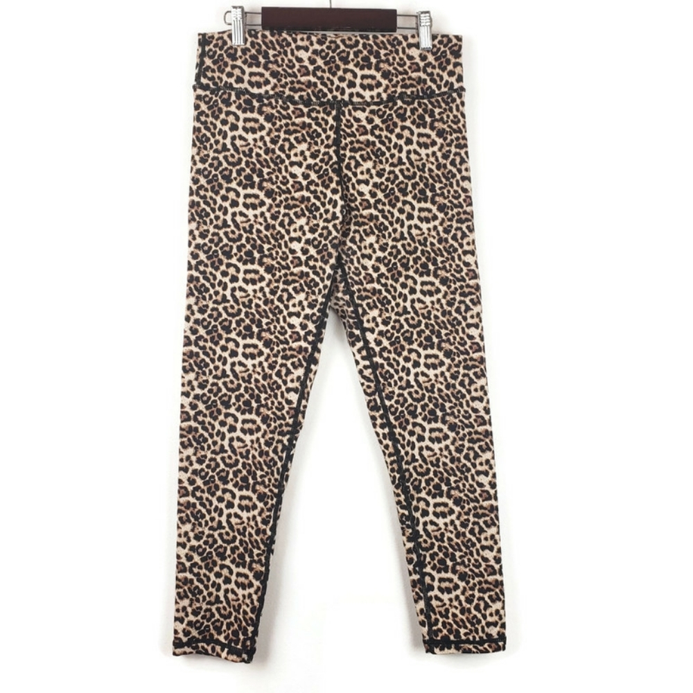 Zyia Cheetah Print Scrunch Butt High Rise Leggings sz 12